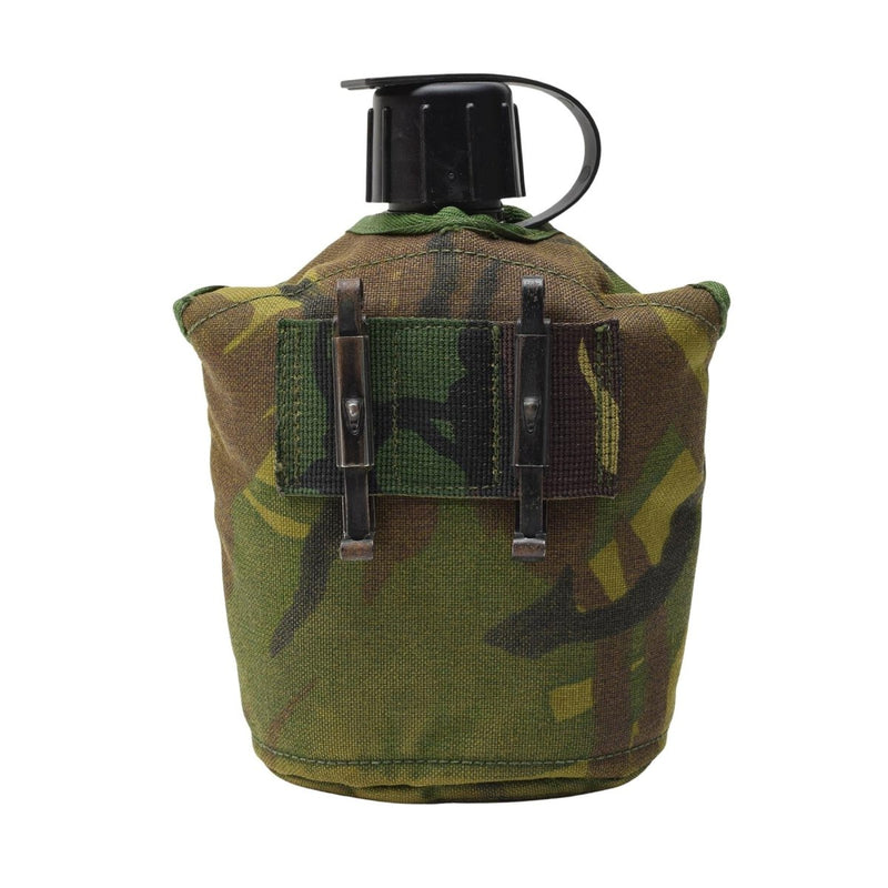 Genuine Dutch Army Canteen w pouch and stainless steel cup Lid cap Alice Clips