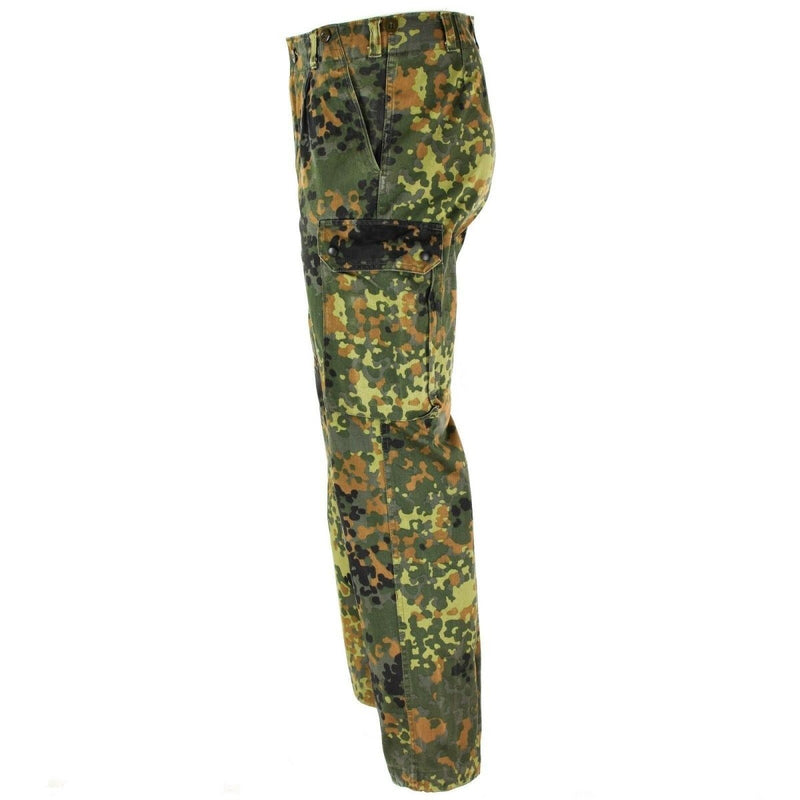 German military pants field combat flecktarn camo lightweight casual work wear trousers