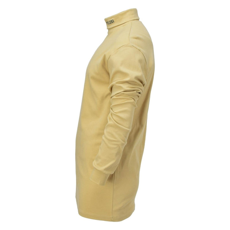 Police undershirt original German military yellow all seasons breathable lightweight