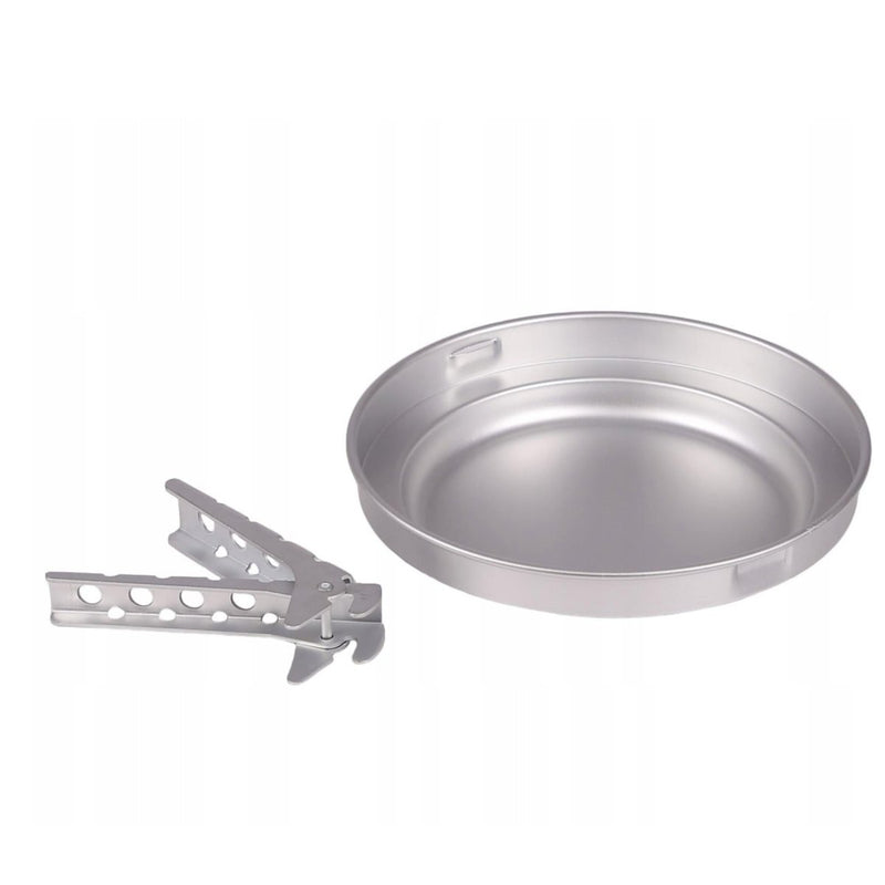 MIL-TEC aluminum stove set cookware compact camping pan pot bowl