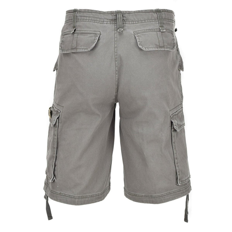 Mil-Tec Military  olive prewashed moleskin paratrooper cargo shorts