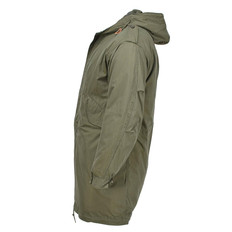 MIL-TEC U.S. military style M51 hooded parka quilted detachable liner olive elasticated cuffs