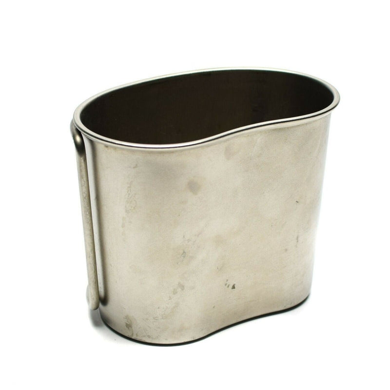 Dutch army canteen cup mug mess stainless steel pot bushcraft