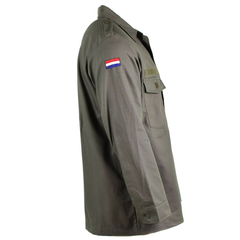 Original Dutch army shirt M65 military issue Air Force shirts jacket Holland Netherlands flag on long sleeve