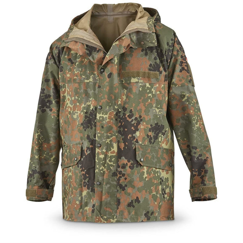 German army field Jacket Gore-Tex Flecktarn waterproof rain parka