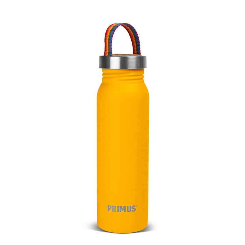 Primus Klunken water bottle 700ml outdoor hiking lightweight stainless flask yellow