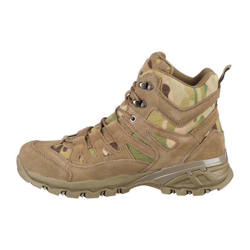 Teesar SQUAD MULTICAM side zipped boots camping hiking trekking combat footwear reinforced heel